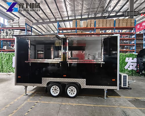 food trailer with kitchen in factory